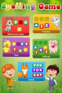 Kids Spelling game - learn words Screen Shot 0