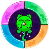 Color Flip Cat Circle Switch