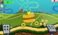 Sponge Kraby Car Hill Racing Screen Shot 3