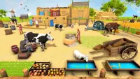 빈티지 빌리지 황소 농장 : 동물 농장 시뮬레이터 Screen Shot 2