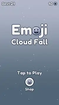 Emoji Cloud Fall Sky Screen Shot 0