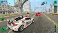 Polisi Kota Highway Chase 2018: Crime Racing Sim Screen Shot 7