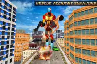 ciudad superhéroes: volador robots juegos Screen Shot 0