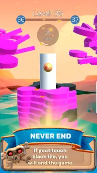 The Stack Tower : Ball Fall game 3d stick blocks ☄ Screen Shot 1
