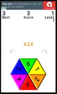 1 to 6 - Number & Colour Game Screen Shot 4