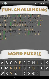 Cryptogram Word Puzzle Screen Shot 10