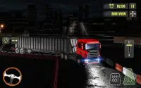 Night truck extreme parking Screen Shot 5