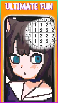 Anime Manga Pixel Coloring Screen Shot 3