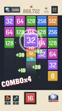 Merge Block - 2048 パズル Screen Shot 2