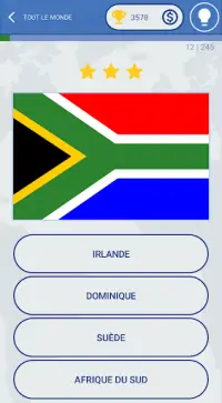 Les drapeaux du monde Quiz Screen Shot 2