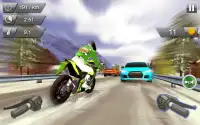 Crazy moto bike rider - heavy traffic bike racing Screen Shot 9