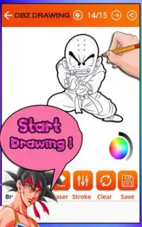How to draw Dragon Ball Z Characters (DBZ Games) Screen Shot 4