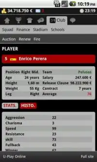Striker Manager (fútbol) Screen Shot 2