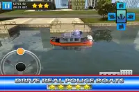 Police Boat Parking : 3D Race Screen Shot 5