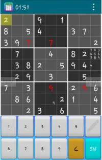 SUDOKU puzzle game with 1200 tables Screen Shot 1