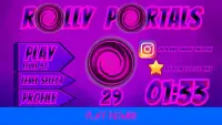 Rolly Portals: Rolling ball 2D portal game offline Screen Shot 5