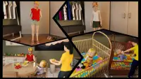 Real Mother Simulator 3D: New Born Twin Baby Games Screen Shot 3