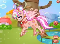 pelangi unicorn ajaib: berdandan permainan Screen Shot 3