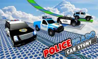 Police Prado Car Stunt - Ramp Car Racing Game 3D Screen Shot 2