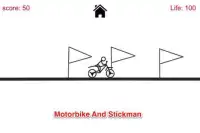 落書きStickmanのバイクスタント Screen Shot 0