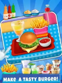 Fabricante americano hamburguesa - cocinar juegos Screen Shot 2