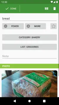 Our Groceries Shopping List Screen Shot 2