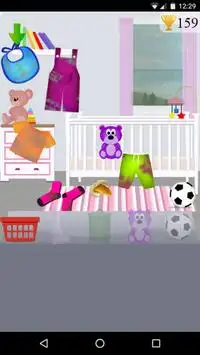 घर की सफाई और शिशु देखभाल खेल Screen Shot 1