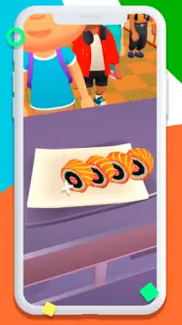 Sushi Roll 3D Cooking Game With Guide Screen Shot 1