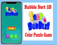 Bubble Sort 3D - Color Puzzle Game Screen Shot 0
