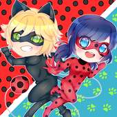 Ladybug e Cat Noir Chibi