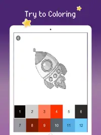 Spaceship color by number : Spacecraft coloring Screen Shot 7