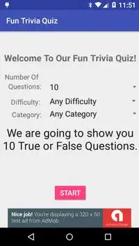 Fun Trivia Quiz Screen Shot 0
