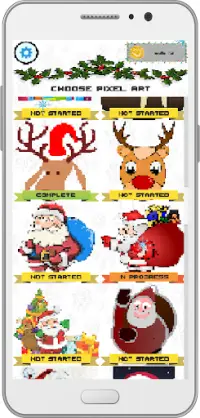 Christmas Colouring Pixel Art Screen Shot 1