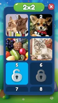 SlideLite - 슬라이드 퍼즐 :  개, 고양이, 선인장, 나비 사진 Screen Shot 5