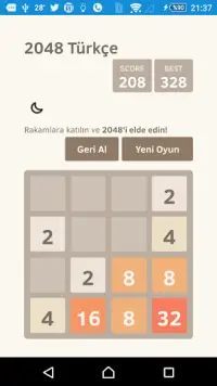 2048 Türkçe Screen Shot 1