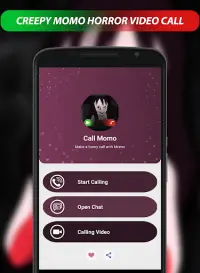 Creepy Momo horror game Video Call - Call and Chat Screen Shot 1