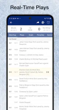 Scores App: NHL Hockey Scores Screen Shot 1