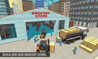 スーパーマーケット 食料品 格納 建物 ゲーム Screen Shot 0
