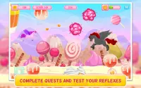 Pony in Candy World - Petualangan Arcade Game Screen Shot 14