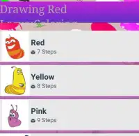 Drawing Red Larva:Coloring Screen Shot 1