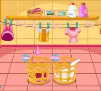 Juegos de lavandería en casa para niñas - Puppy Screen Shot 3