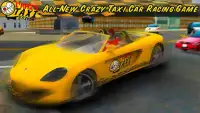City Taxi Sim Crazy 3D Rush Screen Shot 1