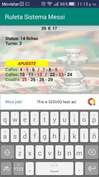 Roulette Messi System Screen Shot 3