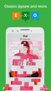 Offline Kpop Puzzle - EXO Jigsaw Puzzle Game Screen Shot 6