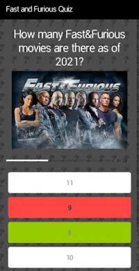 Fast & Furious Quiz Trivia Screen Shot 3