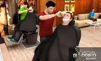 Virtual Barbearia Salão de Cabeleireiro Beard Jogo Screen Shot 1