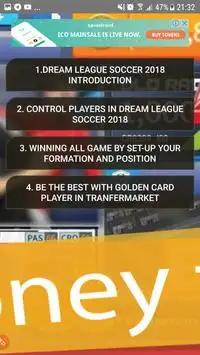 Guide Dream League Soccer 18 - Full Money Screen Shot 6