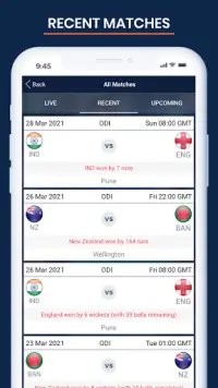 Cricket Live Score & Schedule Screen Shot 3
