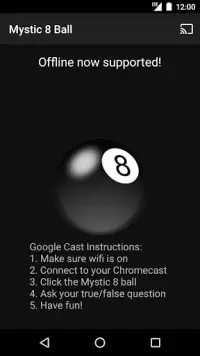 Mystic 8 Ball (Chromecast) Screen Shot 0