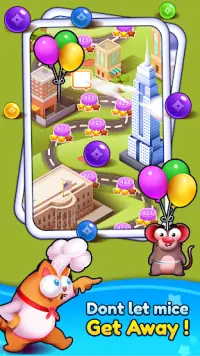 Bubble Shooter - Kitten Games Screen Shot 5